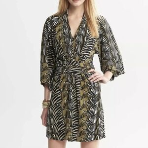 BANANA REPUBLIC x Issa London Zebra Kimono Dress